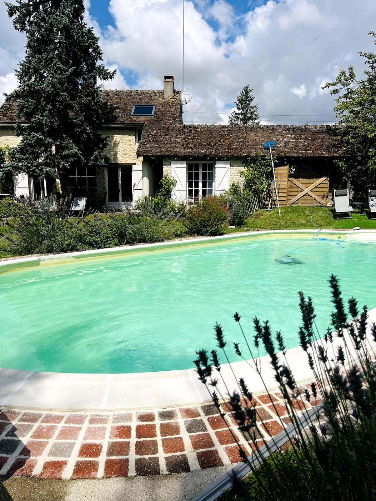 Maison Region Fontainebleau Pool Sauna River Aulnay-la-Riviere Buitenkant foto