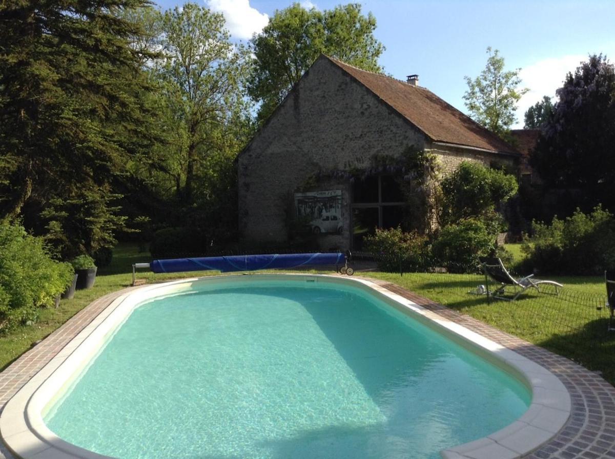 Maison Region Fontainebleau Pool Sauna River Aulnay-la-Riviere Buitenkant foto